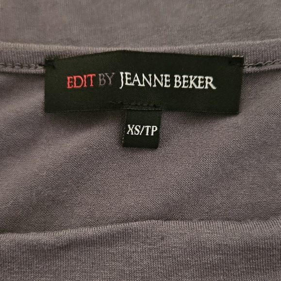 Jeanne Beker Gray Sequin Top EUC - Picture 6 of 8